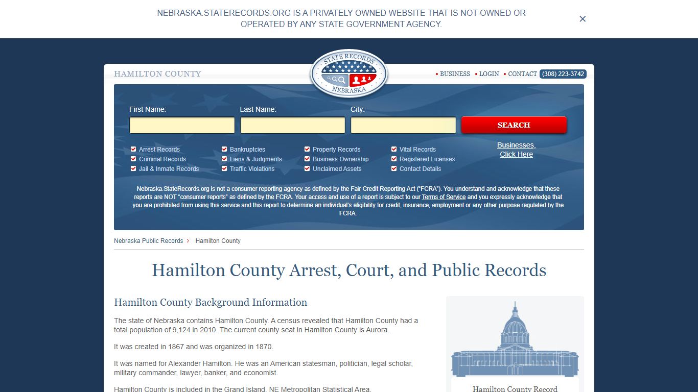 Hamilton County Arrest, Court, and Public Records